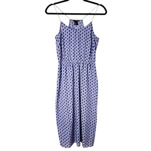 H&M BLUE PRINT DRESS W/ POCKETS SIZE 6